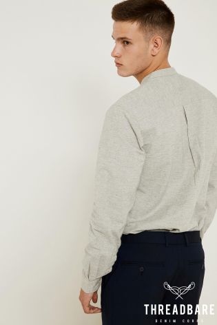 Threadbare Grandad Collar Shirt